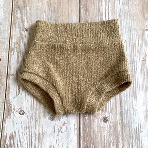 Tan baby bloomers.